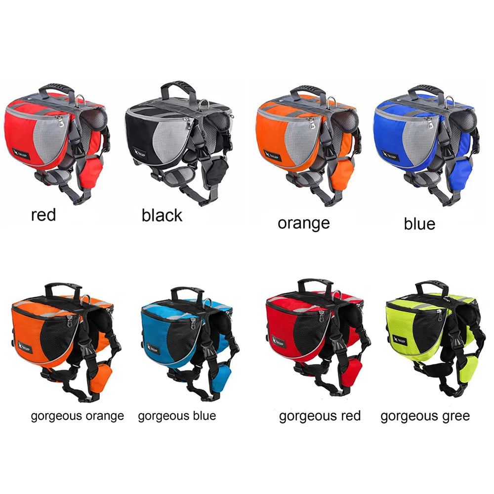 2 in 1 Dog Harness Backpack