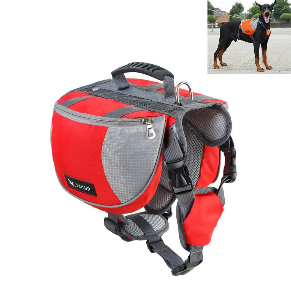 2 in 1 Dog Harness Backpack